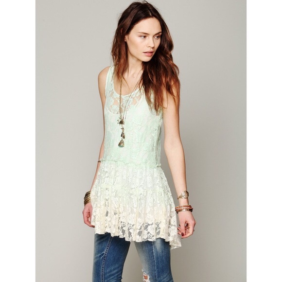 🎉Free People ombré small lace slip 🎉 - Picture 1 of 4